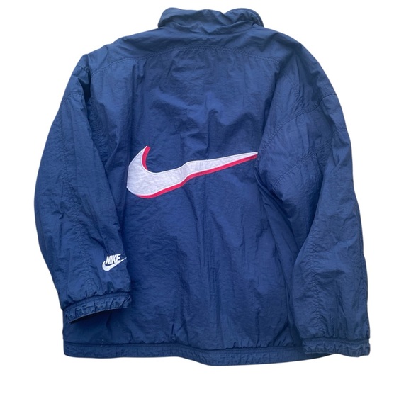 Nike Reversible 90’s Vintage puffy big logo swoosh mens jacket unisex size XL - Picture 4 of 16